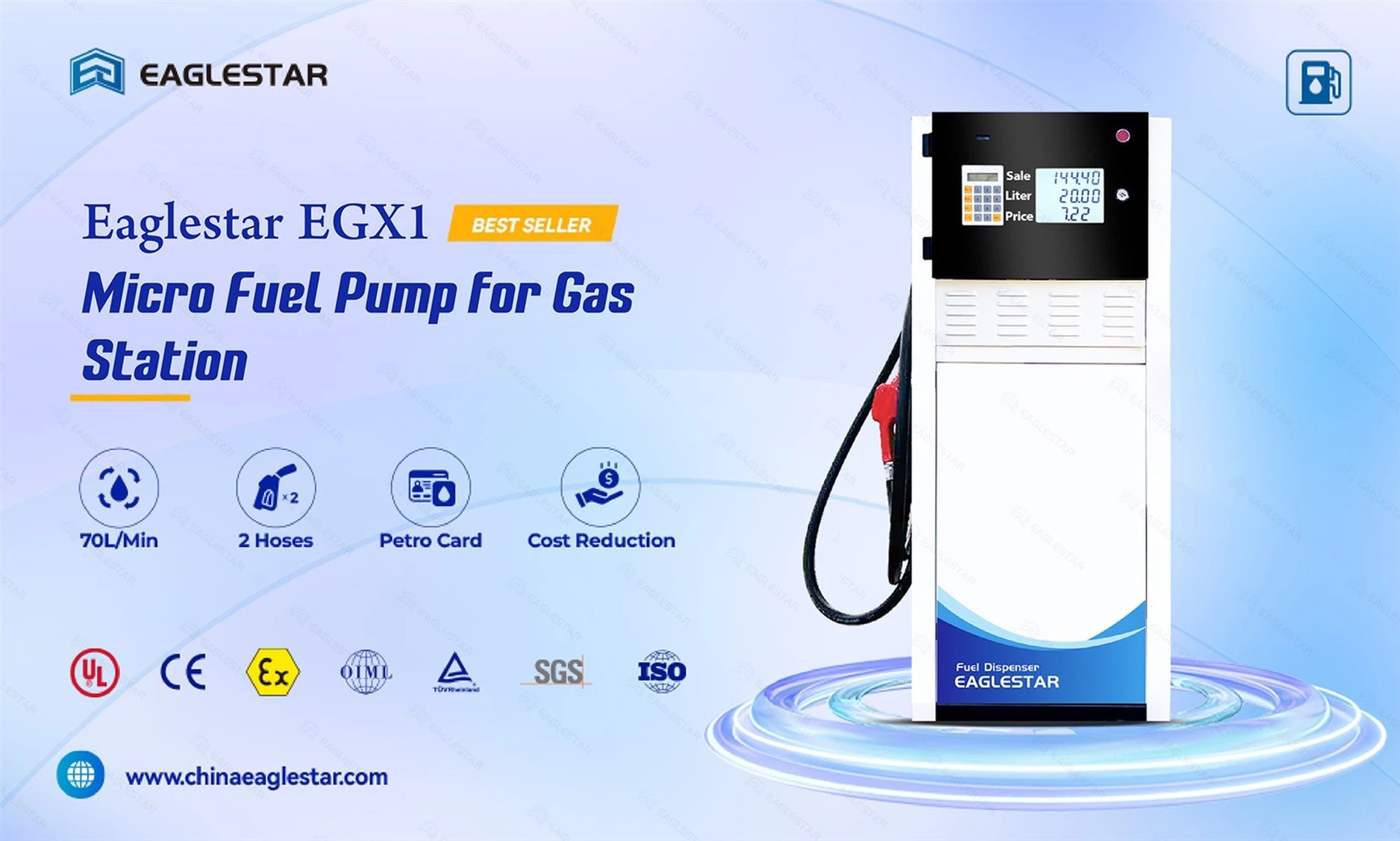 Eaglestar EGX1 Micro Fuel Pump for Gas Station Eaglestar EGX1 Micro Fuel Pump for Gas Station